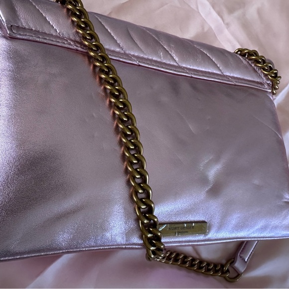 KURT GEIGER LONDON, The Kensington “ NWT Pink Quilted Shoulder Bag - Picture 8 of 17
